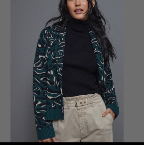 Anthropologie Current Air Blakely Cardigan Medium NWOT - Picture 3 of 11